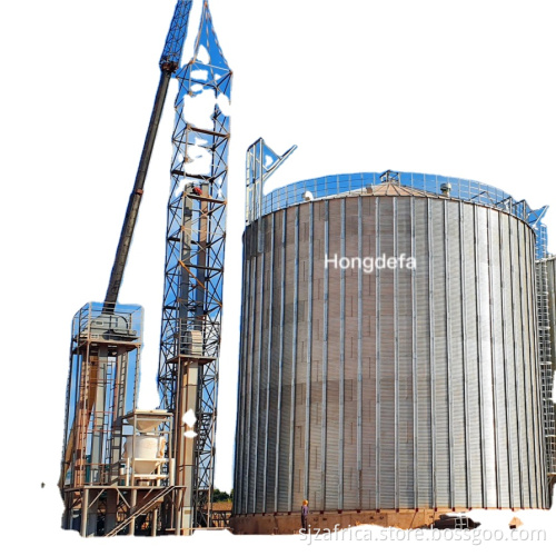 Galvanized Steel Assembled Steel Silos for Maize, Wheat Grain - 500/1000/2000/3000/5000 Ton Capacity